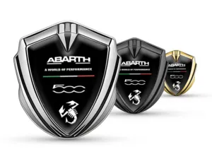 Fiat Abarth Emblem Silikon Abzeichen Pro Stil Edelstahl